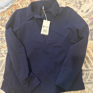 Figs Navy blue Nala long sleeve Scrub Top